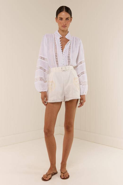 Palm Noosa - Bella Blouse - White - 女装 - 衬衫 - 白色 商品图4