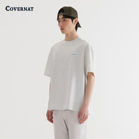 COVERNAT韩国潮牌简约短袖T恤精致C标男女同款时尚单品2025夏新CO2502ST50