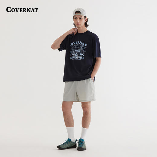 COVERNAT韩国潮牌夏日主题印花短袖T恤潮流男女时尚2025夏季新CO2502ST41 商品图0
