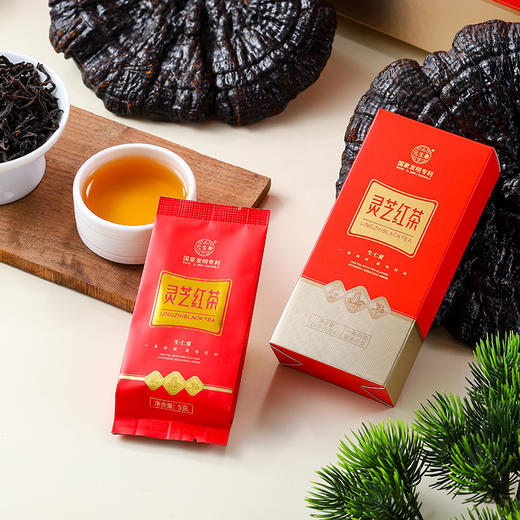 元生泰 灵芝红茶5g*2袋/盒*5盒  武夷灵芝与桐木关正山小种相融合 口感醇厚 商品图4