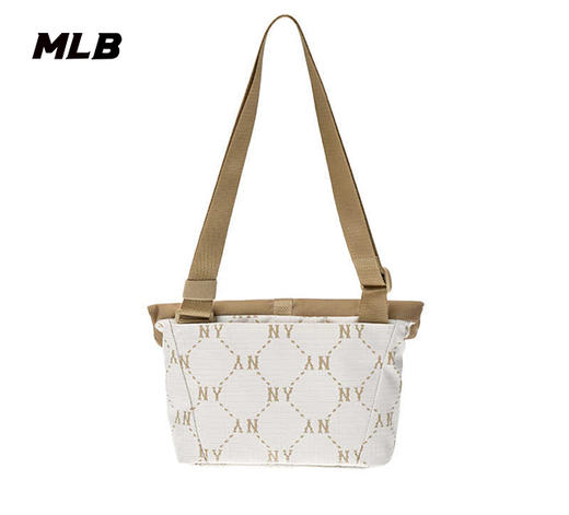 MLB男女情侣老花拼接通勤休闲单肩时尚斜挎包24秋冬新款3ACRM035N 商品图1