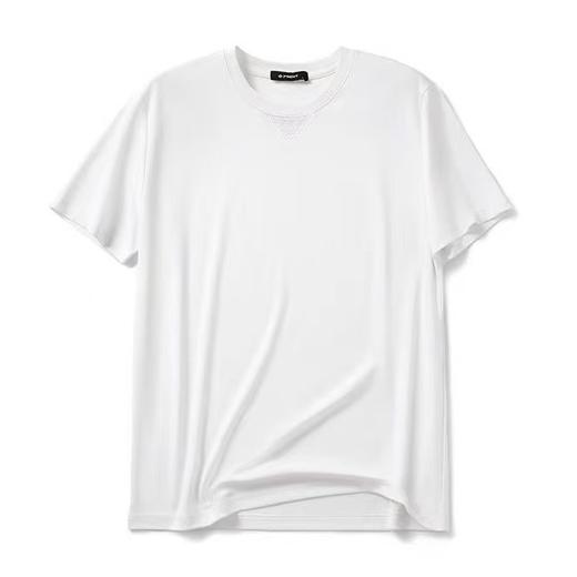 品牌商场同步高端液氨丝柔棉男士纯色通勤休闲T恤 商品图7