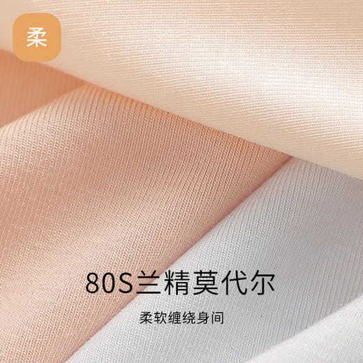 雀说 3条80S兰精莫代尔女士内裤女蕾丝中腰透气三角内裤186011 商品图2