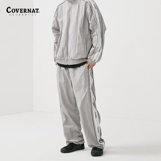covernat2024春夏新款情侣款运动潮牌长裤拼接休闲裤CO2401PT01 商品图2