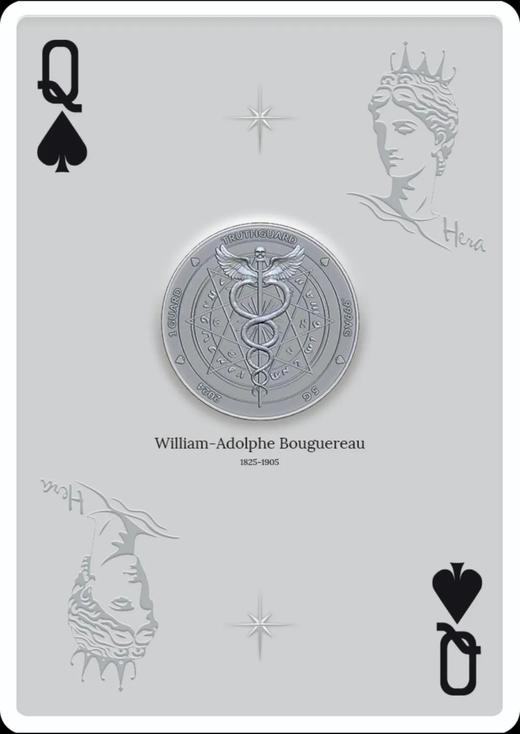 【即将售罄】「稀世铭刻」布格罗艺术史诗×泽诺比亚历史绝响！美国原装扑克Q银币 世界名画艺术！预定 商品图4