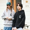 Covernat韩国潮牌连帽卫衣C标男女情侣款刺绣宽松休闲卫衣2025CO0000HD01 商品缩略图0