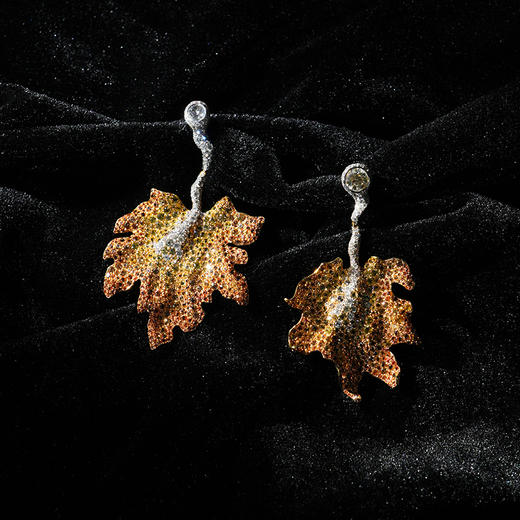 【高级珠宝】绮梦系列 | 绮梦枫叶耳环 商品图2