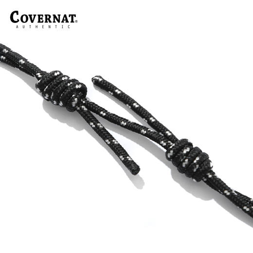 covernat韩国潮牌斜挎包男女织带细绳交叉带包袋黑色小包CO2200CB07 商品图3