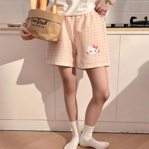 【GZ】无忧购39元2件云朵棉格纹短裤遛弯裤家居服（截单后3-5天发货) 商品图11