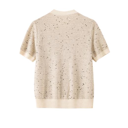 「K」洛诗琳34717气质云感针织T恤2025夏季新款亮片针织上衣10399 商品图1