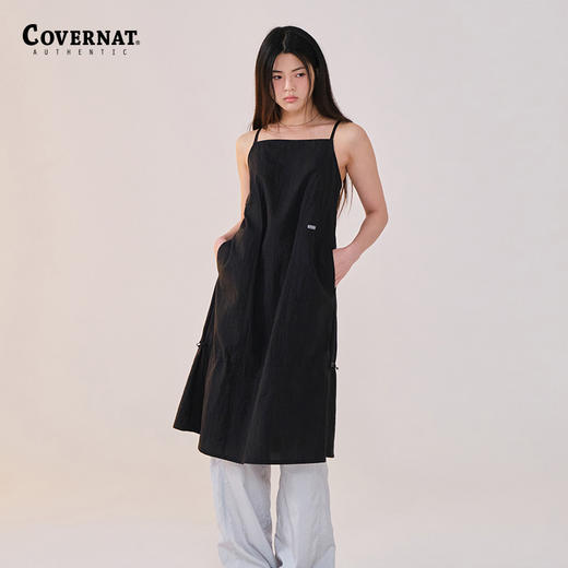 covernat韩国潮牌小黑裙潮流时尚女士吊带连衣裙2024春夏新品CO2402OP70 商品图2