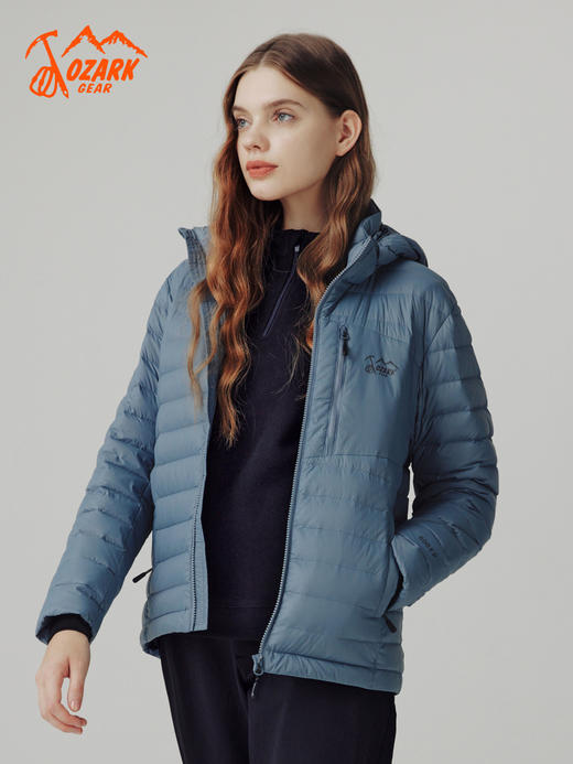 OZARK奥索卡羽绒服男款23新品秋冬户外超轻800蓬灰鹅绒连帽外套156618 商品图3