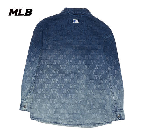 MLB渐变满印花NY标牛仔衬衫3ADRM0751 商品图2
