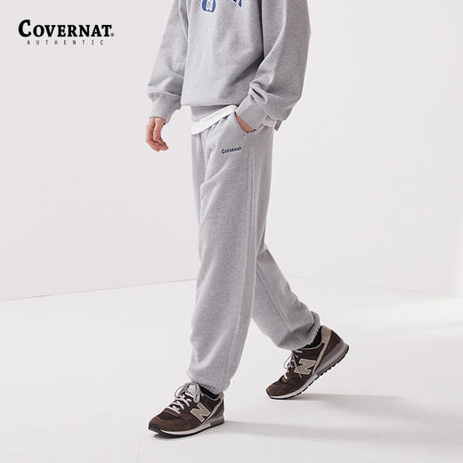 covernat韩国潮牌复古慢跑裤男女情侣休闲时尚运动裤纯棉舒适长裤CO2401PT19 商品图2