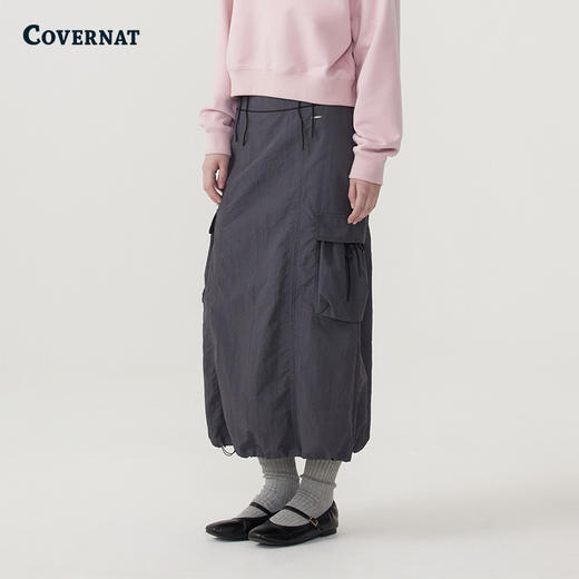 covernat韩国潮牌女士系带工装裙休闲潮流2025夏季新CO2502SR75 商品图0