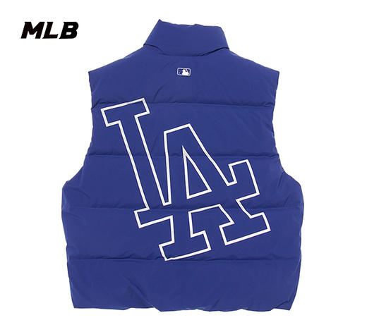 MLB男女同款背标大LOGO镂空标羽绒马甲3ADVB0146 商品图7