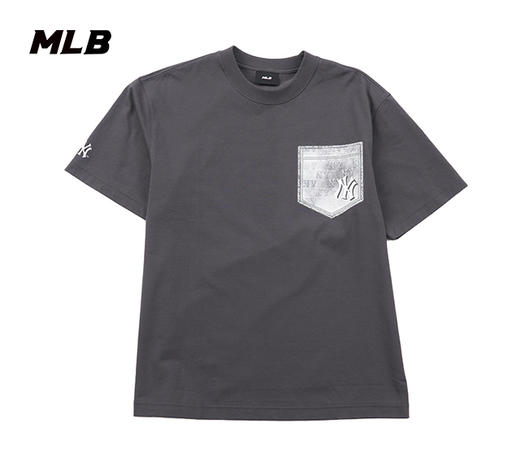 MLB男女同款25春夏新款做旧标小口袋T恤3ATSM0753 商品图0