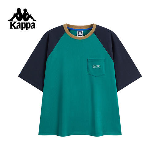 Kappa卡帕背靠背运动短袖男2025夏季新款休闲t恤女纯棉情侣款上衣KPCICTD17 商品图2