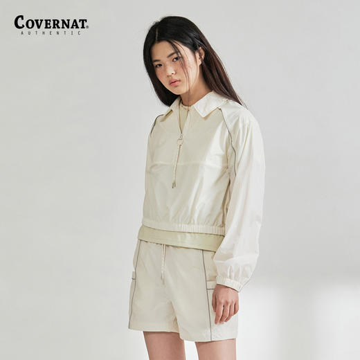 covernat韩国潮牌2024年春夏新款防风衣女士百搭出行时尚裁剪上衣CO2401SH72 商品图2