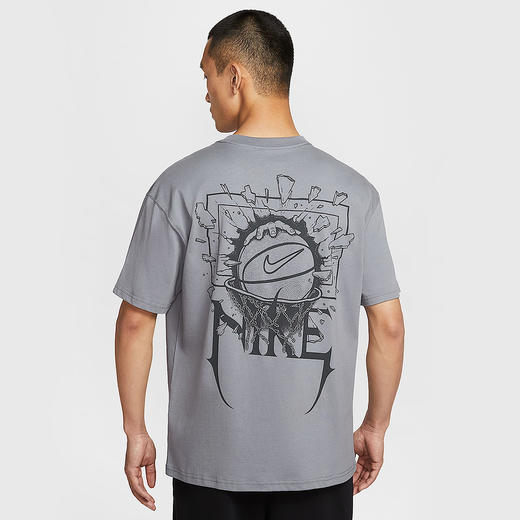 Nike/耐克短袖男夏新款宽松运动休闲背后篮球印花棉T恤HJ3432 商品图1