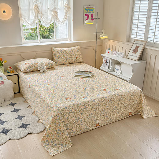 【品牌直发】加倍生活 原棉老粗布床单三件套 传统织造工艺 72道工序处理 传统粗布凉席 耐磨耐用 贴身柔软 商品图4