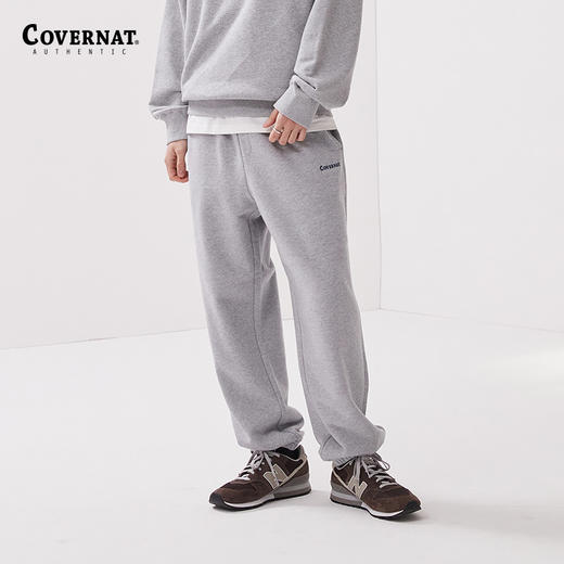 covernat韩国潮牌复古慢跑裤男女情侣休闲时尚运动裤纯棉舒适长裤CO2401PT19 商品图1