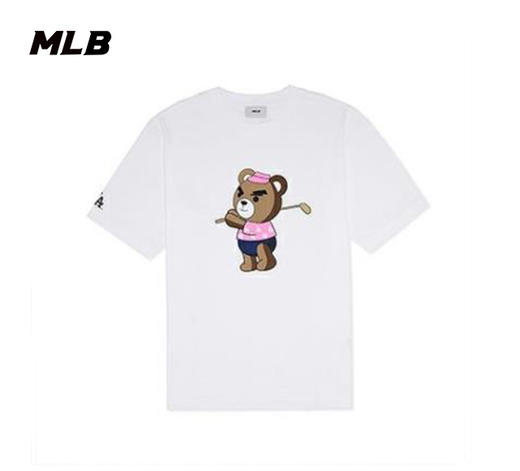 【一口价】MLB男女款情侣款皱眉熊运动T恤3ATSE0333【无货退款介意勿拍】 商品图2