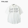 PINLI品立2025夏季新款潮牌轻奢感钉珠短袖衬衫男士宽松休闲衬衣GD252113433 商品缩略图5