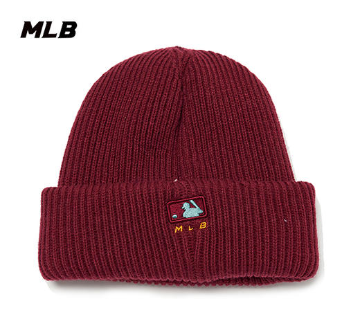 【限时秒杀】MLB男女NY毛线帽洋基道奇LA情侣包头保暖针织帽3ABNM1126 商品图1
