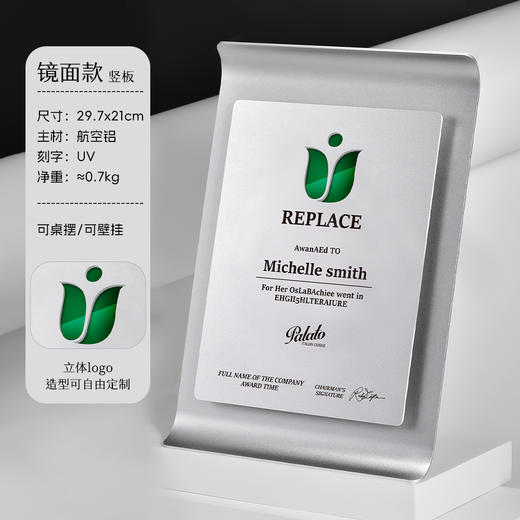 创意新款金属奖牌定制餐厅加盟授权牌定做商务合作年会嘉奖牌定做 商品图10