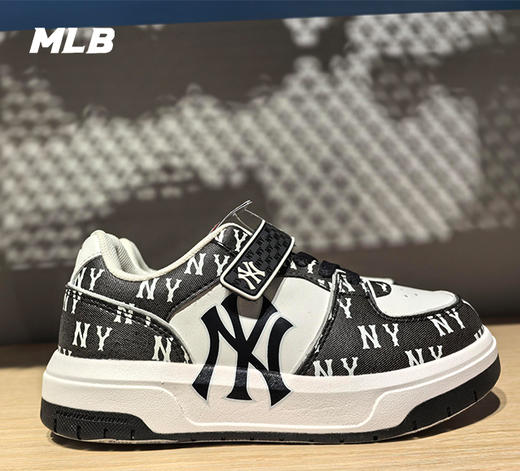 MLB儿童款男女童满印老花时尚学长鞋7ASXJM44N 商品图0