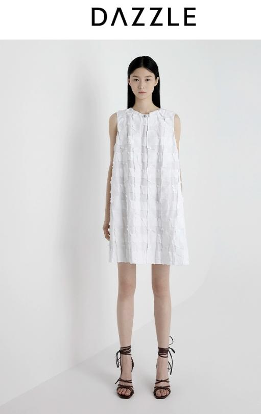 【大都会】邱天同款DAZZLE 地素连衣裙25夏新款肌理连衣裙 商品图1