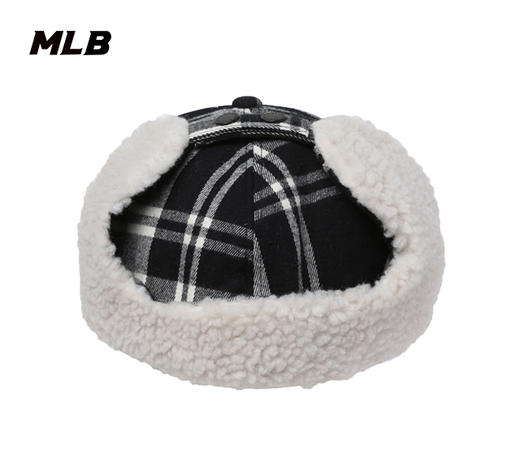 MLB男女同款格子刺绣标 防寒帽3AWMCW116 商品图2