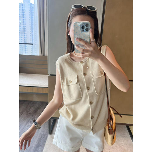 2506501    ed排扣 无袖上衣 商品图6