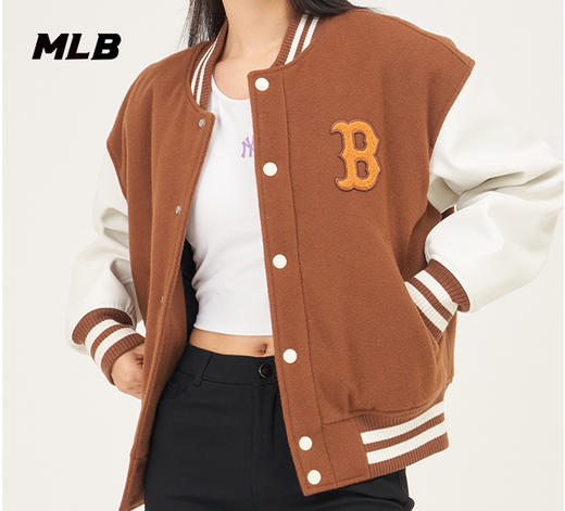 【潮牌特价】MLB男女情侣学院风棒球外套同款秋季外套AJPV0634【无货退款介意勿拍】 商品图1