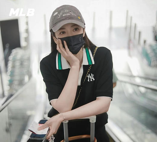 MLB男女同款立领撞色小标基础款T恤3FPQB0343【无货退款】 商品图3