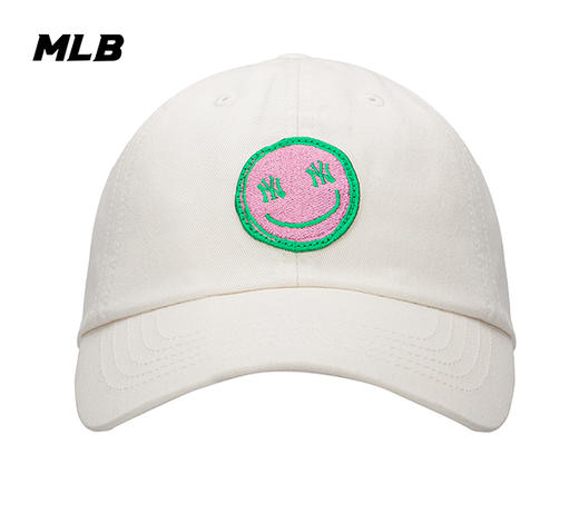 MLB男女同款刺绣标SMILE时尚棒球帽3ACP0042N 商品图0