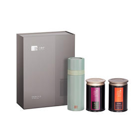 小罐茶茶韵随行礼盒：内含1个春棠绿旅行茶水分离杯+两罐茶叶：大红袍茶和滇红茶