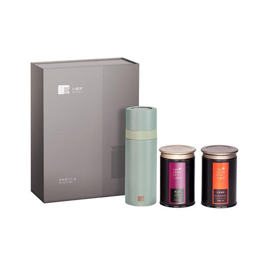 小罐茶茶韵随行礼盒：内含1个春棠绿旅行茶水分离杯+两罐茶叶：大红袍茶和滇红茶 商品图0