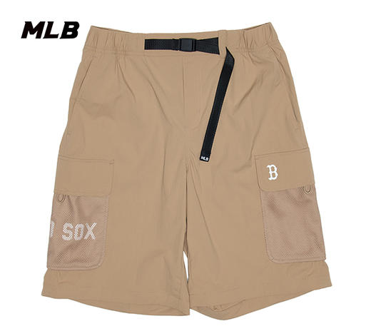MLB男女同款小标可调节25春夏新款梭织短裤3ASMB1053 商品图1