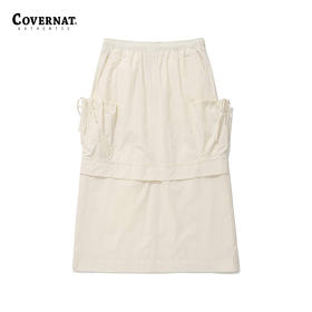 covernat2024年春夏新款女中长款工装风口袋减龄半身裙CO2401SR73
