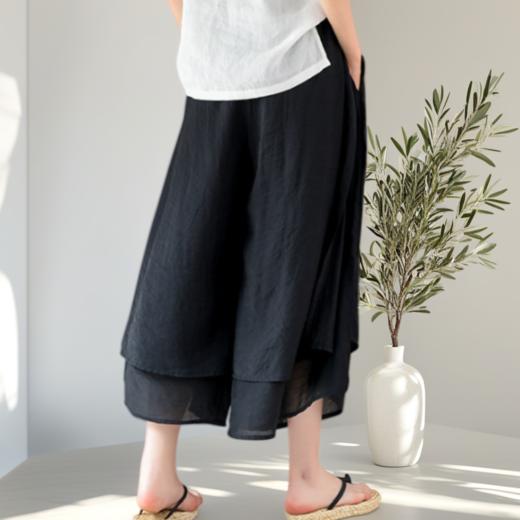 现货 臣禾	【纳凉裙裤】 再生纤维垂感松紧腰九分无龄阔腿裤	JZ252060475 商品图10