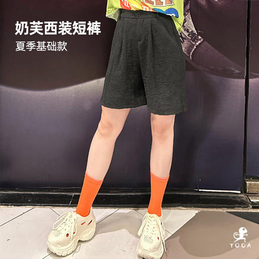 壁虎瑜伽【2506DK378】奶芙西装短裤【5天发货】 商品图0