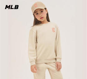 MLB儿童男女童23秋季新款圆领镂空队标套头卫衣7AMTJ0134