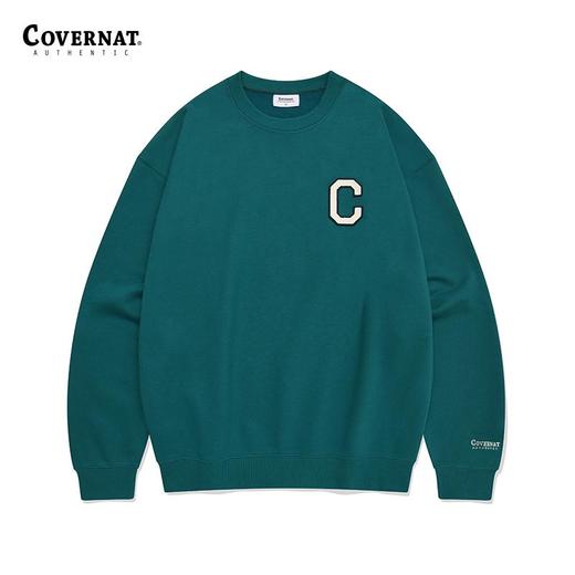 covernat韩国潮牌卫衣男女同款秋冬新品休闲宽松圆领卫衣CO2403CR01 商品图4
