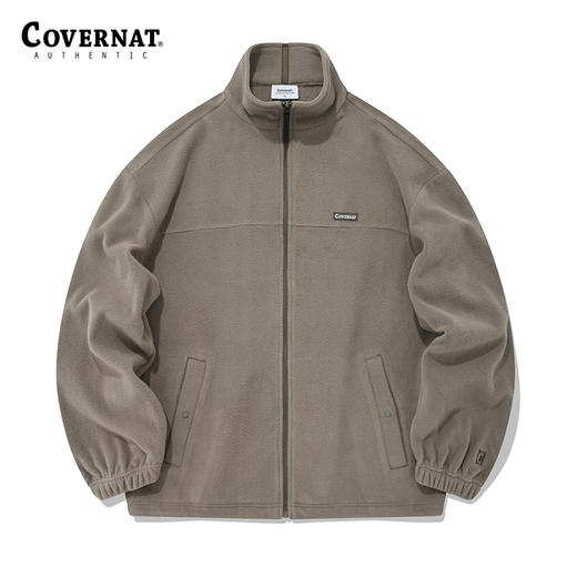 Covernat摇粒绒外套男女同款春新品毛绒拉链外套上衣CO2203JKF1 商品图3