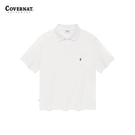 covernat韩国潮牌男式短袖polo衫透气针织潮流T恤2024年春夏CO2402ST08
