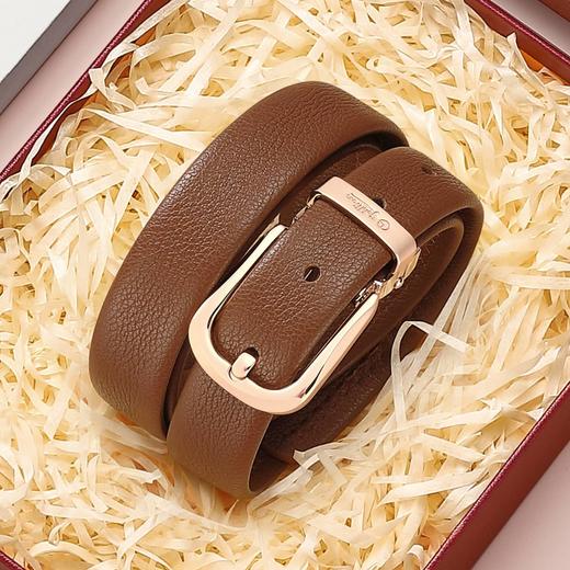 6941941111971 金利来goldlion 女式皮带头层牛皮女士腰带简约时装扣女士裤带 商品图0