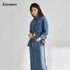 covernat2024春季新款女潮流街头西部风牛仔长袖衬衫CO2401SH71 商品缩略图1