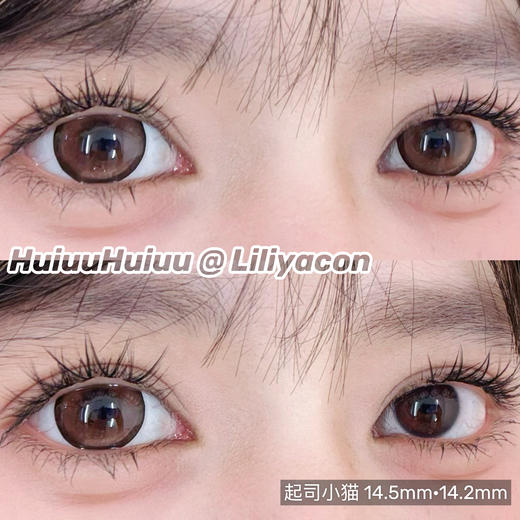 <实拍大直径>Liliyacon-桃之夭夭/忧郁星球/复古黑金/波西米亚/金碧琉璃/南洋琥珀/傲娇布偶/起司小猫/笨蛋比熊-14.5mm【半年抛 0-1000度 含525/575】 商品图6